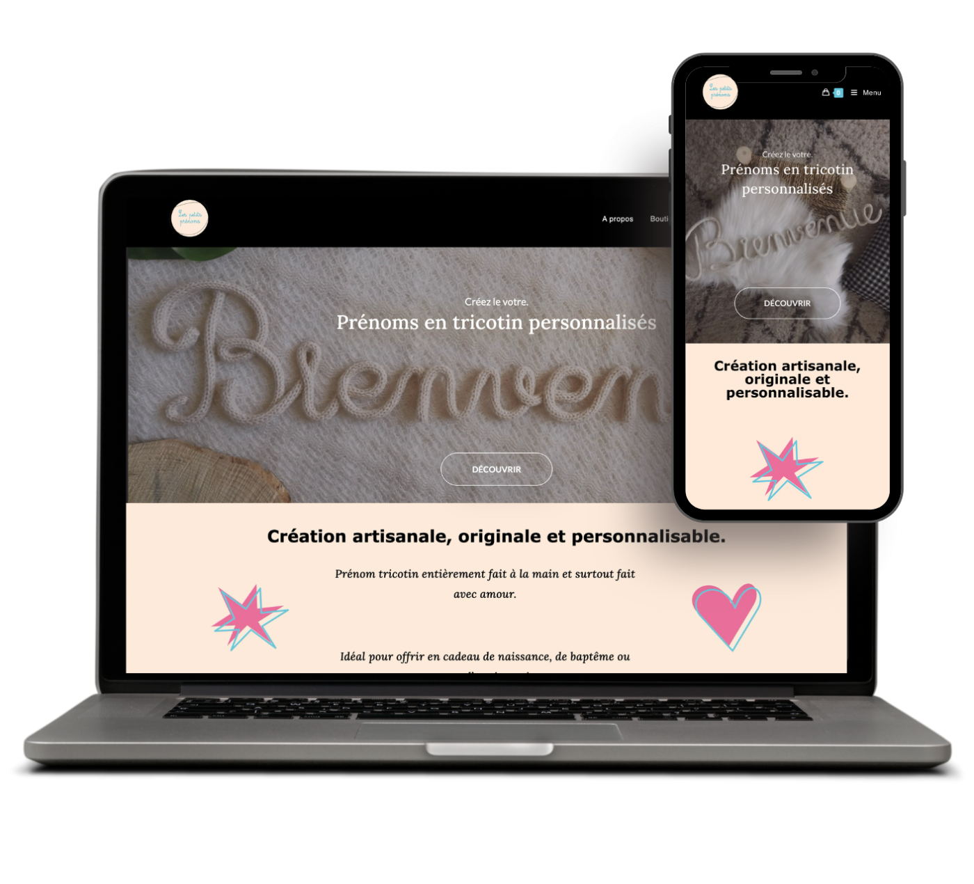 Mockup Ordinateur - Les petits prenoms